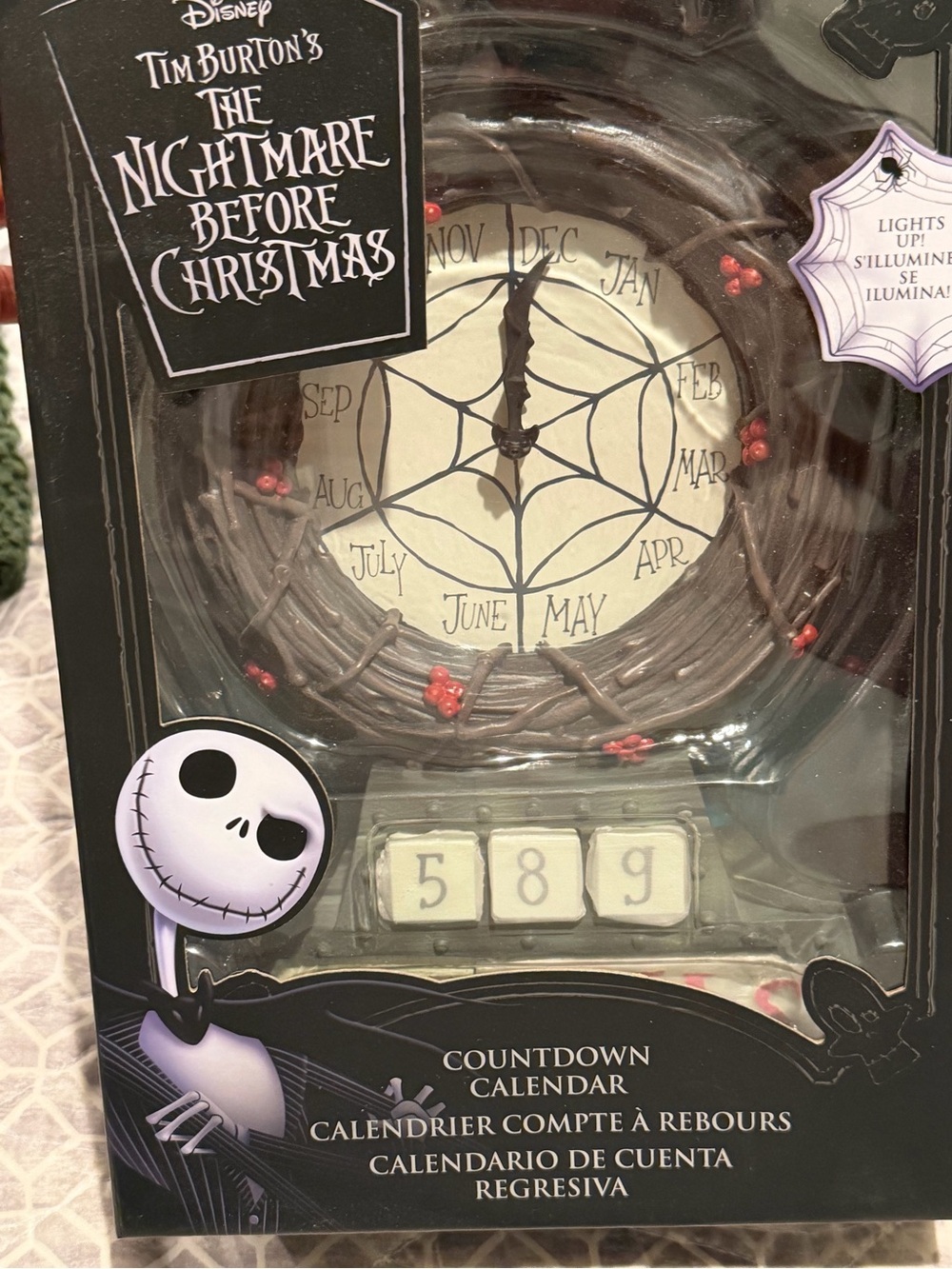 Disney The Nightmare Before Christmas Countdown Calendar - Black, Cream, Red